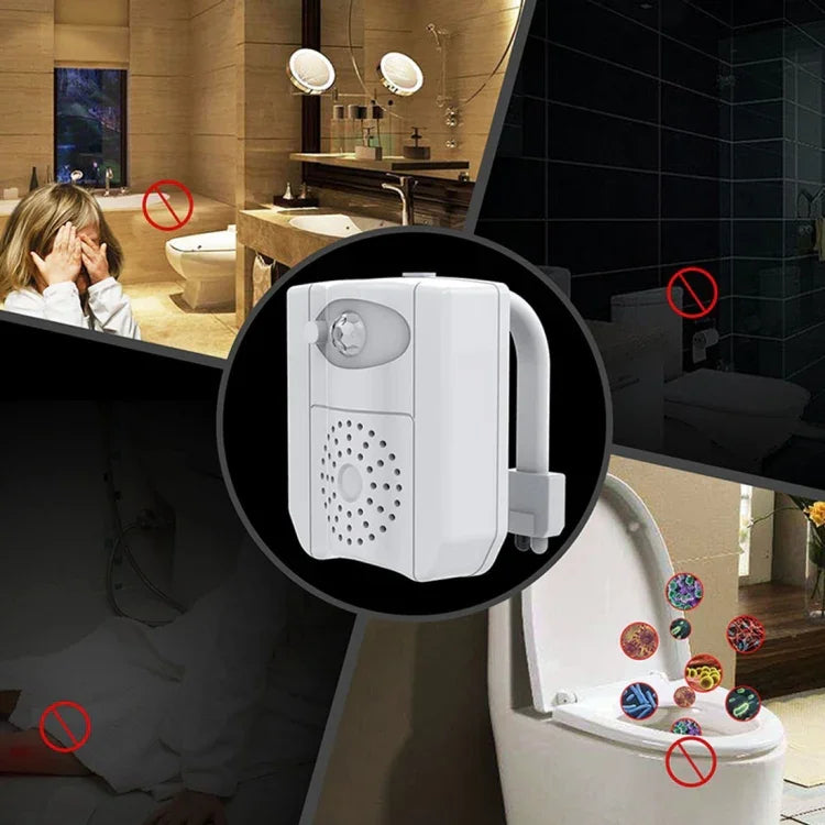 Đèn ngủ cảm biến chuyển động UV tiệt trùng cho bệ toilet nhà vệ sinh, DC 5V