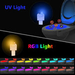 Đèn ngủ cảm biến chuyển động UV tiệt trùng cho bệ toilet nhà vệ sinh, DC 5V