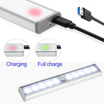 Đèn cảm biến cơ thể người thông minh màn hình rộng 2.8W 40 đèn LED trắng ấm, đèn hành lang tủ, phiên bản sạc USB, 2.8W 40 đèn LED trắng ấm
