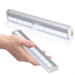 Đèn cảm biến cơ thể người thông minh màn hình rộng 1.8W 10 đèn LED trắng, đèn hành lang tủ, phiên bản pin, 1.8W 10 đèn LED trắng (phiên bản pin)
