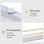 Đèn cảm biến cơ thể người thông minh màn hình rộng 1.8W 10 đèn LED trắng, đèn hành lang tủ, phiên bản pin, 1.8W 10 đèn LED trắng (phiên bản pin)