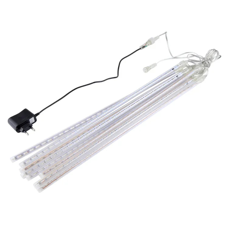 Đèn trang trí LED, đường kính ống: 1,2cm, AC 100-240V, có thể chọn phích cắm US hoặc EU, 8 chiếc 50cm màu xanh dương, 8 chiếc 50cm nhiều màu, 8 chiếc 50cm ánh sáng trắng
