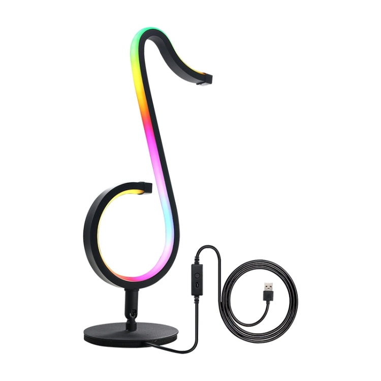 Đèn bàn màu RGB hiệu ứng màu sắc ảo nhạc nốt