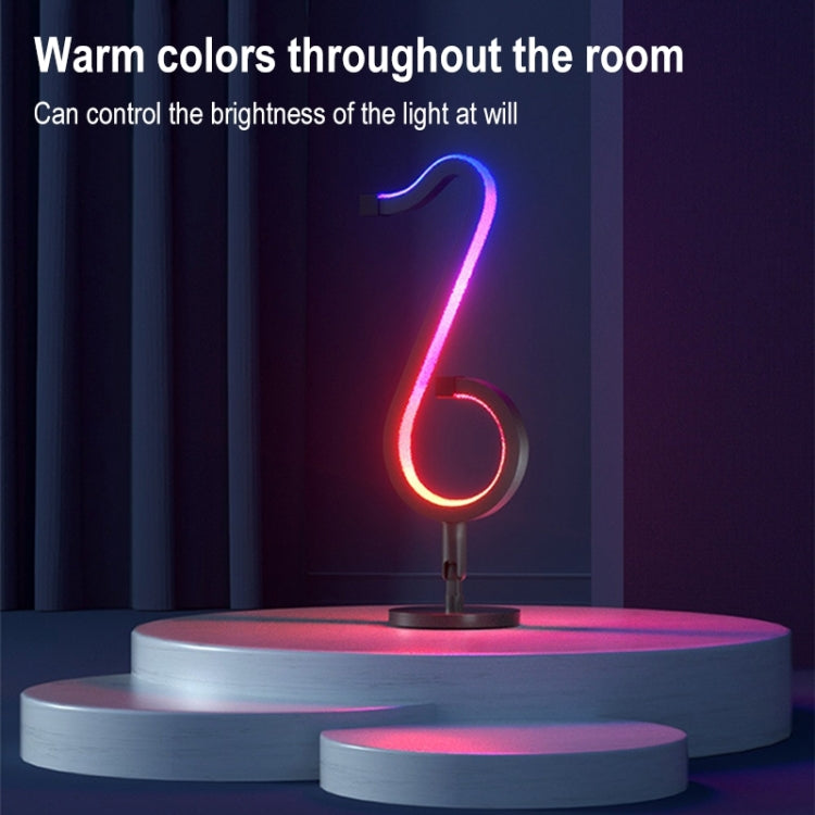 Đèn bàn màu RGB hiệu ứng màu sắc ảo nhạc nốt