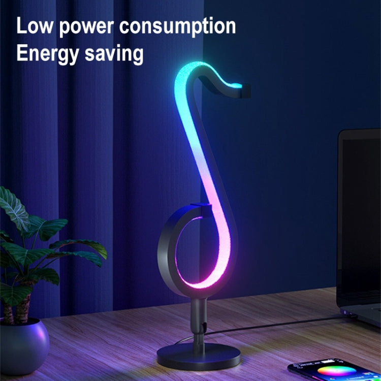 Đèn bàn màu RGB hiệu ứng màu sắc ảo nhạc nốt