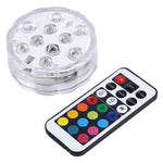 10 đèn LED hình trụ điều khiển từ xa, phạm vi điều khiển từ xa (khu vực mở): 24-30 feet, 10 đèn LED