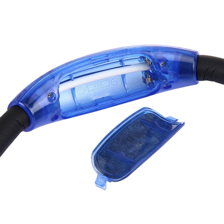 Đèn pin stereo cổ đeo đôi sáng tạo rảnh tay đèn làm việc tự động với 4 đèn LED và tay cầm cao su mềm đệm cổ