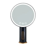 Gương trang điểm để bàn LED thông minh có đèn chiếu sáng, ánh sáng trắng, ánh sáng trắng
