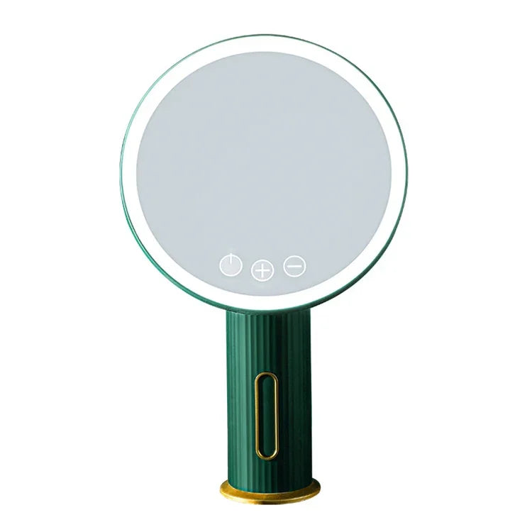 Gương trang điểm để bàn LED thông minh có đèn chiếu sáng, ánh sáng trắng, ánh sáng trắng