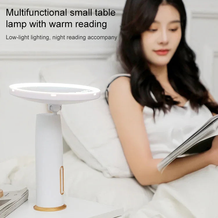 Gương trang điểm để bàn LED thông minh có đèn chiếu sáng, ánh sáng trắng, ánh sáng trắng