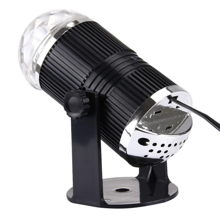 Đèn sân khấu LED quả cầu ma thuật mini 3W xoay, phích cắm EU