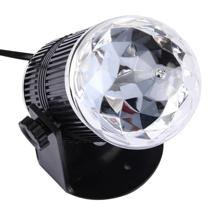 Đèn sân khấu LED quả cầu ma thuật mini 3W xoay, phích cắm EU