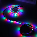 Đèn dây LED RGB 2835 SMD không vỏ, 60 bóng LED/m, dài 5m, 12V 2A 100-240V, có điều khiển từ xa 44 phím, LED RGB 2835 SMD, dài 5m, có điều khiển từ xa 44 phím