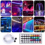 Đèn dây LED RGB 2835 SMD không vỏ, 60 bóng LED/m, dài 5m, 12V 2A 100-240V, có điều khiển từ xa 44 phím, LED RGB 2835 SMD, dài 5m, có điều khiển từ xa 44 phím