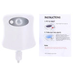 Đèn ngủ cảm biến chuyển động 8 màu trong nhà đèn LED che nắp bệ toilet, LED1660, LED1660US