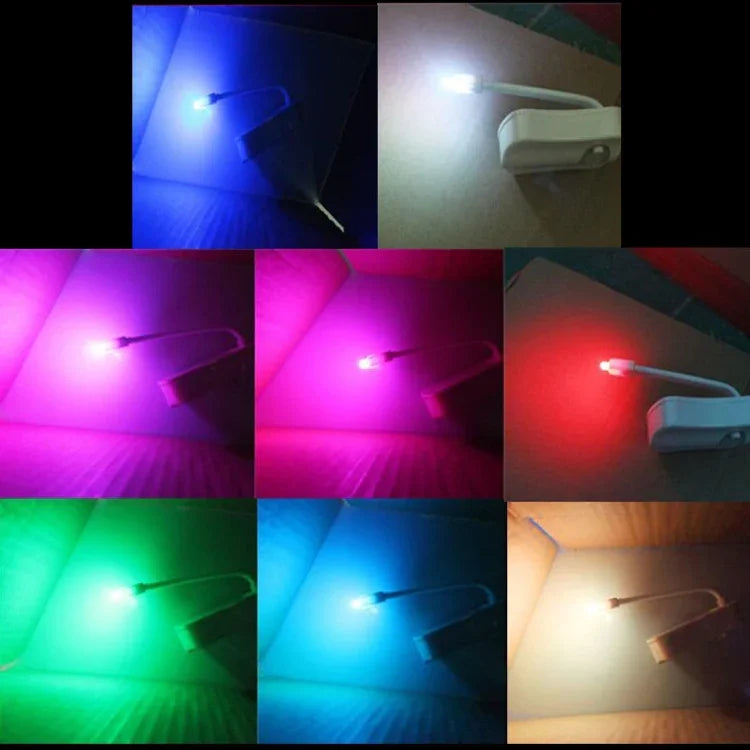 Đèn ngủ cảm biến chuyển động 8 màu trong nhà đèn LED che nắp bệ toilet, LED1660, LED1660US