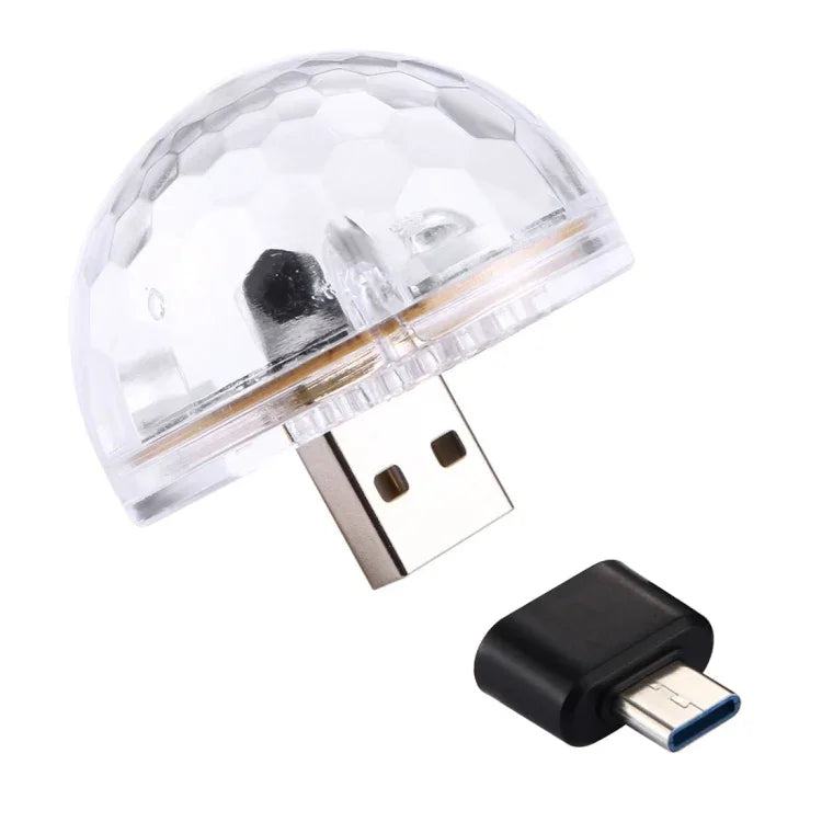 Đèn hiệu ứng ánh sáng DJ Disco KTV điều khiển âm thanh Mini LED 4 bóng, LED1799, LED1799T