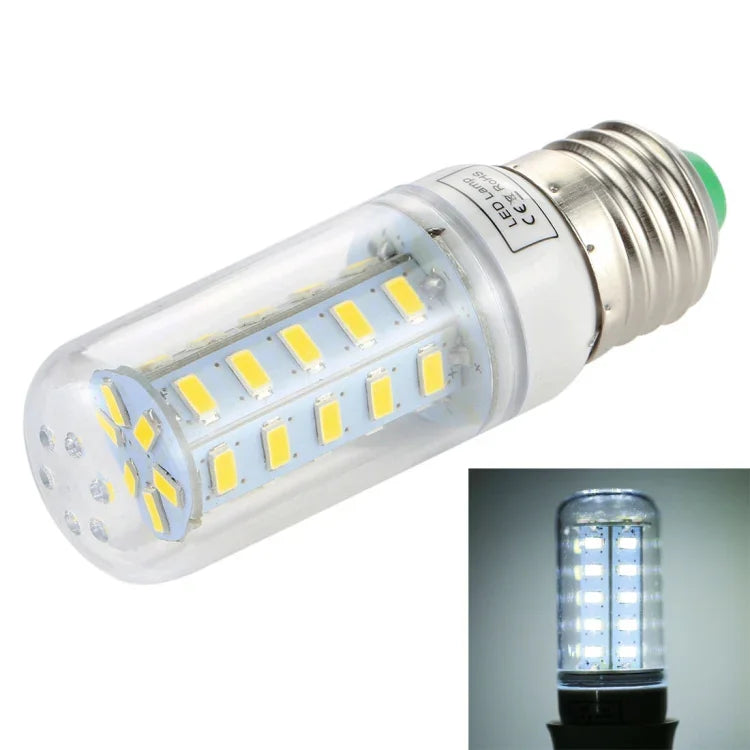 Bóng đèn tiết kiệm năng lượng SMD 5730, DC 12-30V, E27 36 đèn LED ánh sáng trắng, E27 36 đèn LED ánh sáng trắng ấm