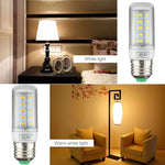 Bóng đèn tiết kiệm năng lượng SMD 5730, DC 12-30V, E27 36 đèn LED ánh sáng trắng, E27 36 đèn LED ánh sáng trắng ấm