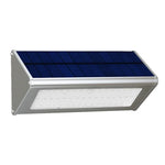 Đèn tường tam giác tiết kiệm năng lượng 800 LM 48 đèn LED SMD 2835 cảm biến với tấm pin năng lượng mặt trời và công tắc ẩn cho sân vườn / sân trong / cắm trại ngoài trời (Bạc)