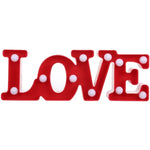 Đèn bàn tiệc lễ hội dùng 2 pin AA, đèn cưới đèn ngủ, chữ LOVE (đỏ), chữ LOVE (trắng)