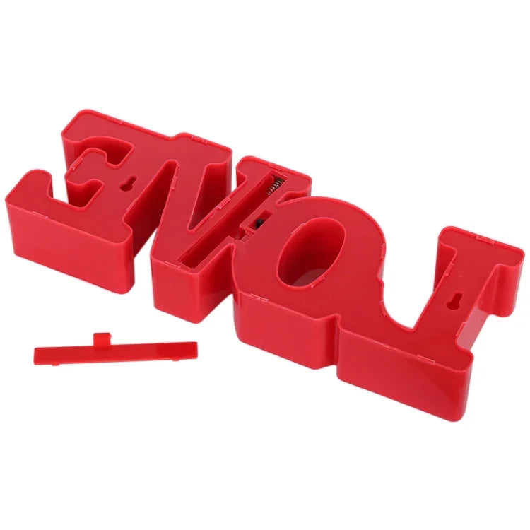 Đèn bàn tiệc lễ hội dùng 2 pin AA, đèn cưới đèn ngủ, chữ LOVE (đỏ), chữ LOVE (trắng)