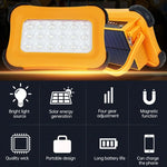 Đèn cắm trại di động năng lượng mặt trời 50W 32 đèn LED chiếu sáng từ tính đèn khẩn cấp với bốn mức độ sáng & sạc dự phòng & chỉ báo pin
