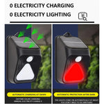 Đèn báo động chống trộm năng lượng mặt trời điều khiển từ xa cảm ứng cơ thể người