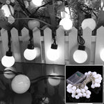 Dây đèn 40 bóng LED dùng pin 3 x AA với 3 chế độ, DC 4.5V, 4m ánh sáng trắng, 4m ánh sáng trắng ấm, 4m ánh sáng xanh dương, 4m ánh sáng nhiều màu, 4m ánh sáng xanh lá, 4m ánh sáng tím