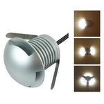 Đèn chôn LED phân cực 3W IP67 chống nước đèn vỏ rùa ngoài trời sân vườn đèn cỏ, ánh sáng trắng ấm 3000K Q1 ánh sáng một chiều, ánh sáng trắng ấm 3000K Q1