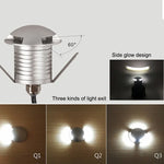Đèn chôn LED phân cực 3W IP67 chống nước đèn vỏ rùa ngoài trời sân vườn đèn cỏ, ánh sáng trắng ấm 3000K Q1 ánh sáng một chiều, ánh sáng trắng ấm 3000K Q1
