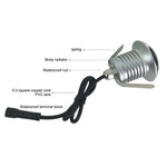 Đèn chôn LED phân cực 3W IP67 chống nước đèn vỏ rùa ngoài trời sân vườn đèn cỏ, ánh sáng trắng ấm 3000K Q2 ánh sáng hai chiều, ánh sáng trắng ấm 3000K Q2