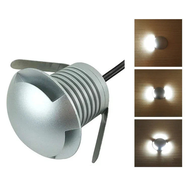 Đèn chôn LED phân cực 3W IP67 chống nước đèn vỏ rùa ngoài trời sân vườn đèn cỏ, ánh sáng trắng ấm 3000K Q3 ánh sáng ba chiều, ánh sáng trắng ấm 3000K Q3