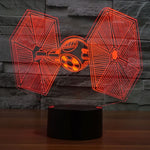 Đèn bàn stereo trực quan sáng tạo đổi màu 7 màu, đèn ngủ kiểu TIE Fighter