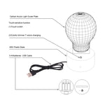 Đèn bàn stereo trực quan sáng tạo đổi màu 7 màu, hình con báo