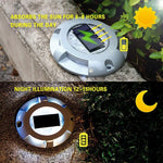 Bộ 4 đèn sân vườn cắm đất năng lượng mặt trời LED IP68 chống nước
