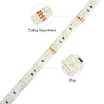 300 đèn LED SMD 5050 đèn màu điều khiển từ xa qua ứng dụng, tương thích Alexa & Google Home