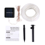 Tấm pin năng lượng mặt trời chống nước 50 đèn LED, 5m 50 đèn LED ánh sáng xanh, 5m 50 đèn LED ánh sáng trắng, 5m 50 đèn LED ánh sáng trắng ấm