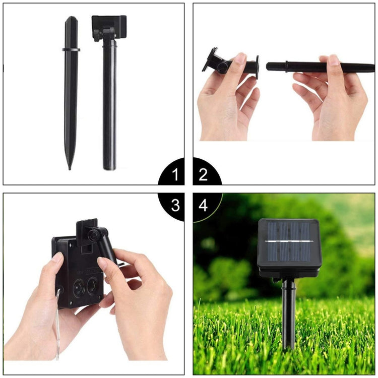 Tấm pin năng lượng mặt trời chống nước 50 đèn LED, 5m 50 đèn LED ánh sáng xanh, 5m 50 đèn LED ánh sáng trắng, 5m 50 đèn LED ánh sáng trắng ấm