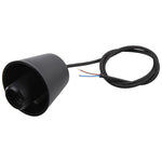 E27 Lamp Holder DIY Ceiling Chandelier Light Bulbs Screw Silicone Base Socket, Cable Length: 1m, E27 Black