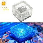 Đèn chôn LED ngoài trời bằng kính cường lực hình vuông năng lượng mặt trời trang trí sân vườn IP55 chống nước, kích thước: 7 x 7 x 5cm