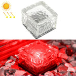 Đèn chôn LED ngoài trời bằng kính cường lực hình vuông năng lượng mặt trời trang trí sân vườn IP55 chống nước, kích thước: 7 x 7 x 5cm