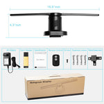 Quạt hiển thị hologram 224 đèn LED với điều khiển từ xa, Hỗ trợ thẻ Micro SD 4GB, AC 100-240V, 450 x 224 điểm ảnh