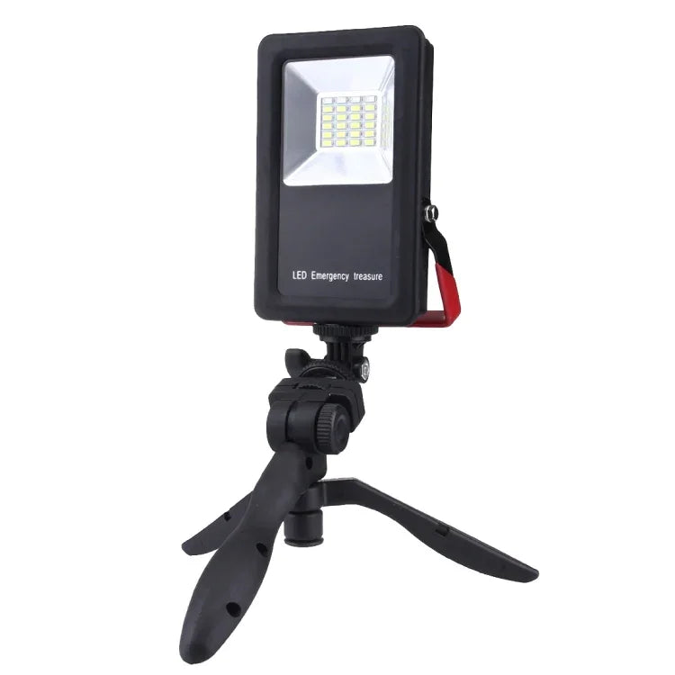 Đèn cảnh báo nhấp nháy đỏ và xanh dương 24 LED SMD5730 2400LM 6000-6500K di động có giá đỡ, 30W/2400LM 6000-6500K
