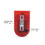 Đèn báo động âm thanh ánh sáng năng lượng mặt trời IP65 chống nước báo động trộm 110 dB