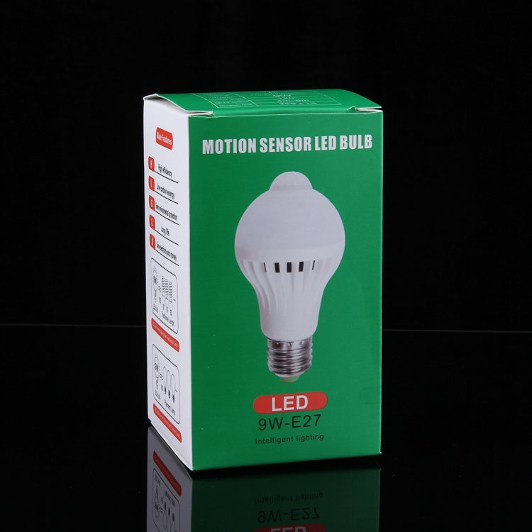 Cảm biến khoảng cách: 4-6m, AC 85-265V, E27 9W ánh sáng trắng, E27 9W ánh sáng trắng ấm