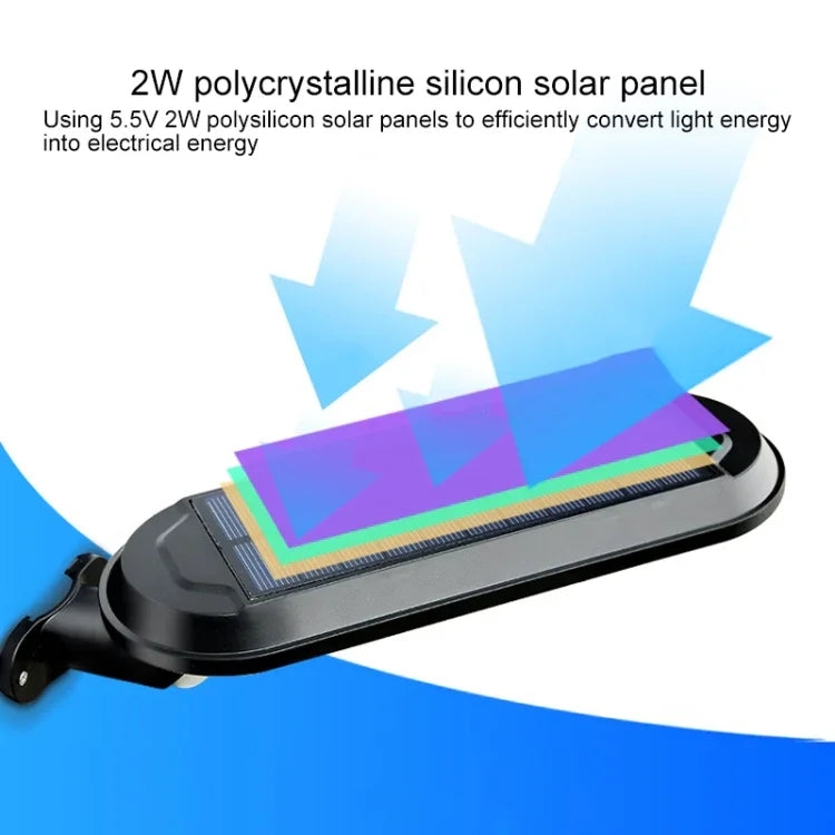 Đèn sân vườn năng lượng mặt trời 18 đèn LED 600LM IP65 chống nước cảm ứng thân đèn đèn đường