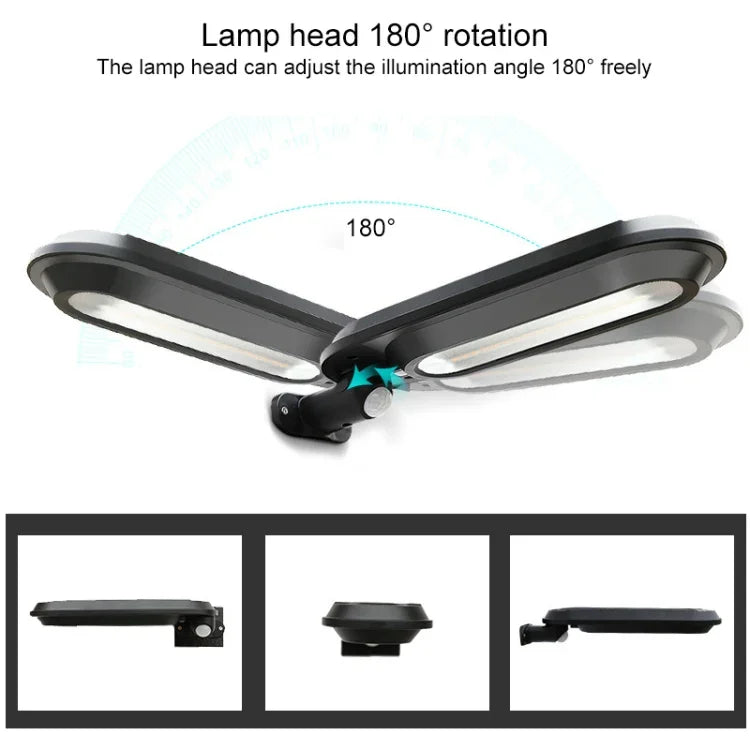 Đèn sân vườn năng lượng mặt trời 18 đèn LED 600LM IP65 chống nước cảm ứng thân đèn đèn đường