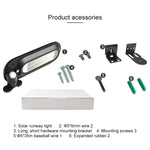 Đèn sân vườn năng lượng mặt trời 18 đèn LED 600LM IP65 chống nước cảm ứng thân đèn đèn đường