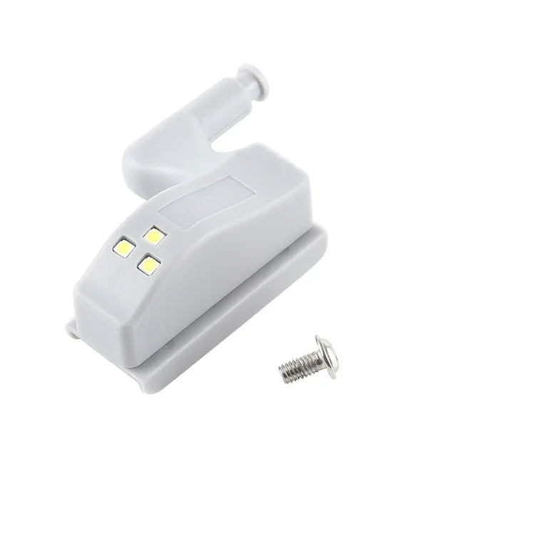 10 cái đèn cảm biến bản lề trong 0.3W đa năng cho tủ, 3 đèn LED, đèn ngủ tự động bật/tắt, 10 cái ánh sáng trắng, 10 cái ánh sáng trắng ấm